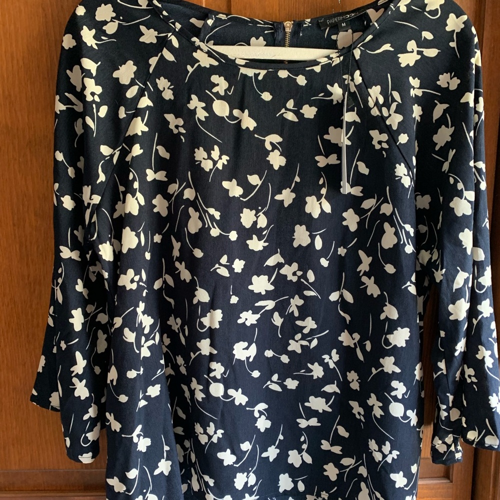 Papermoon Women’s 3/4 Sleeve Top Size M (NWT)